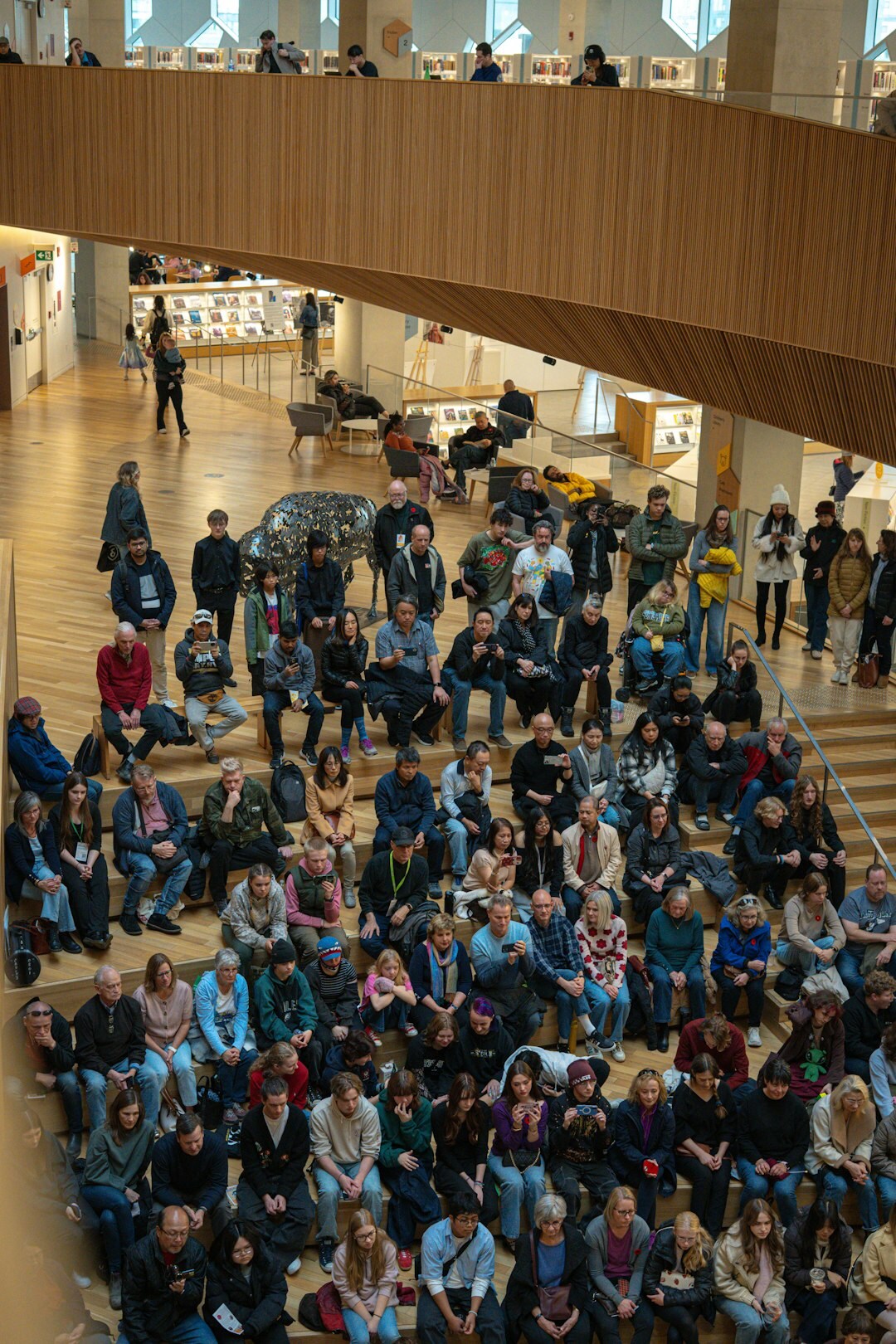 community gathering people talking